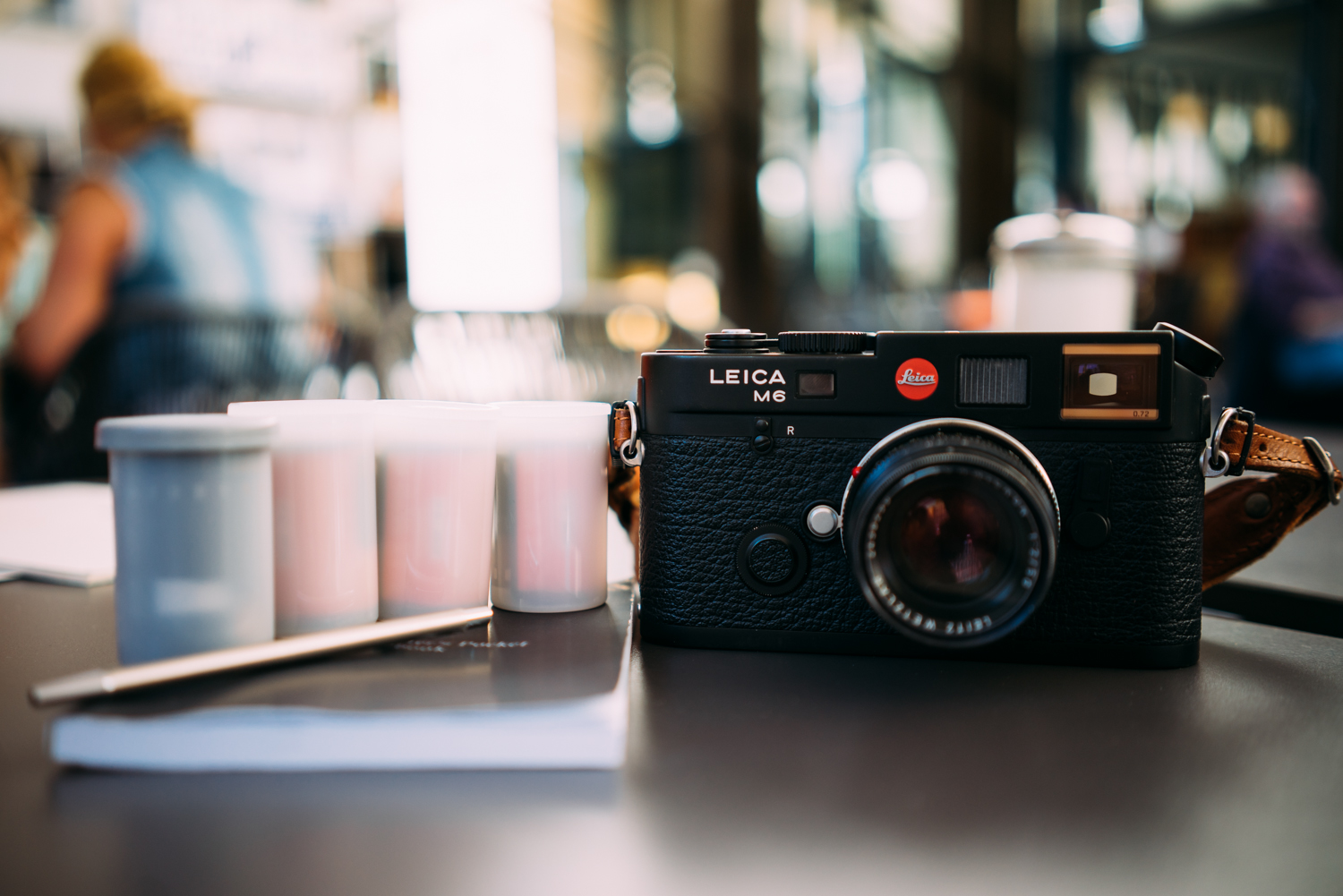 Leica with some film I picked up that morning. 