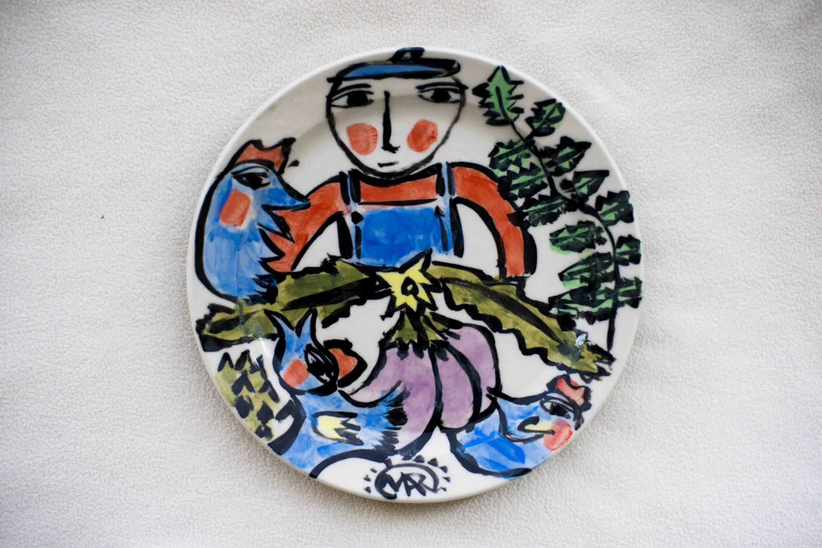 French farmer - Bread and butter plate