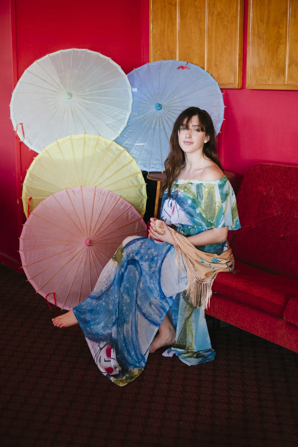 Frilly dress - Birds on Lake Como