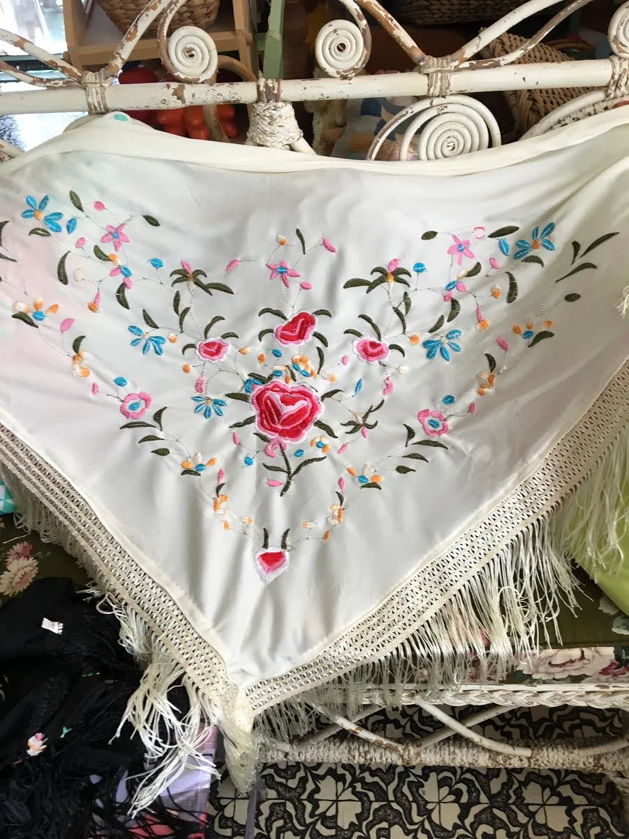 Spanish tassel shawl