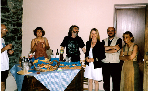 Vernissage en présence du directeur-adjoint du "Parco Naturale Alpi Marittime". Varnishing with the deputy-director of the "Parco Naturale Alpi Marittime".