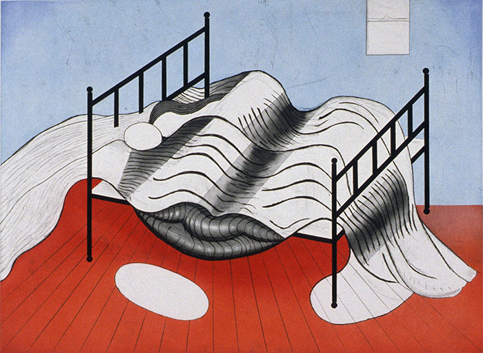 Le Lit Gros Edredon (with lips), 1997