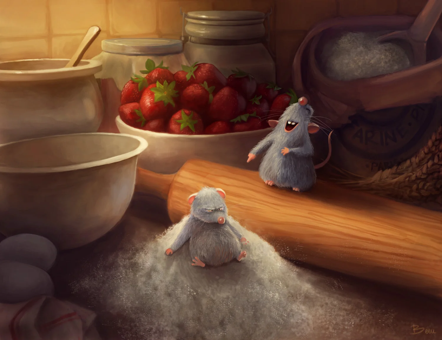 'Mischief' Illustration Exercise