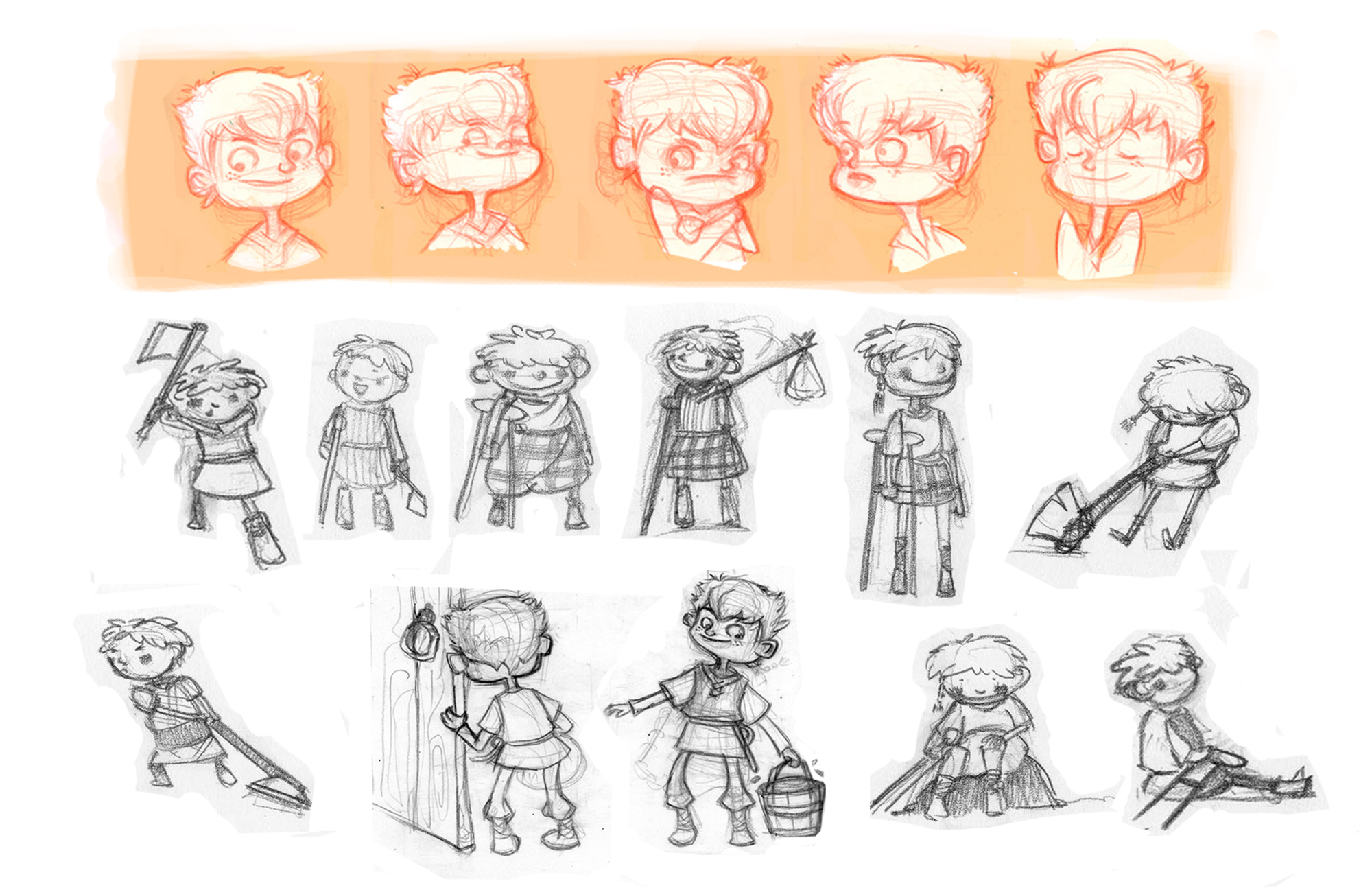 Odd & the Frost Giants - Character Sketches