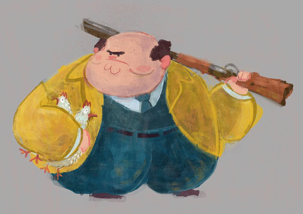Fantastic Mr. Fox - Character Concept - Boggis