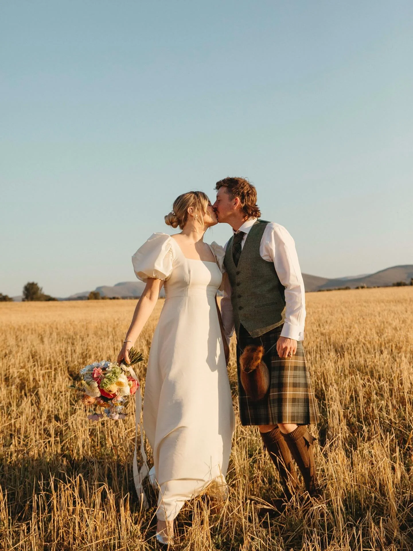 A perfect blue sky day in the Cairngorms for Emma &amp; Hamish, where Scotland looked more like Tuscany. A wedding bursting with colour and character, I was living a photographers dream capturing their wonderful celebrations. Lots more to come soon, 