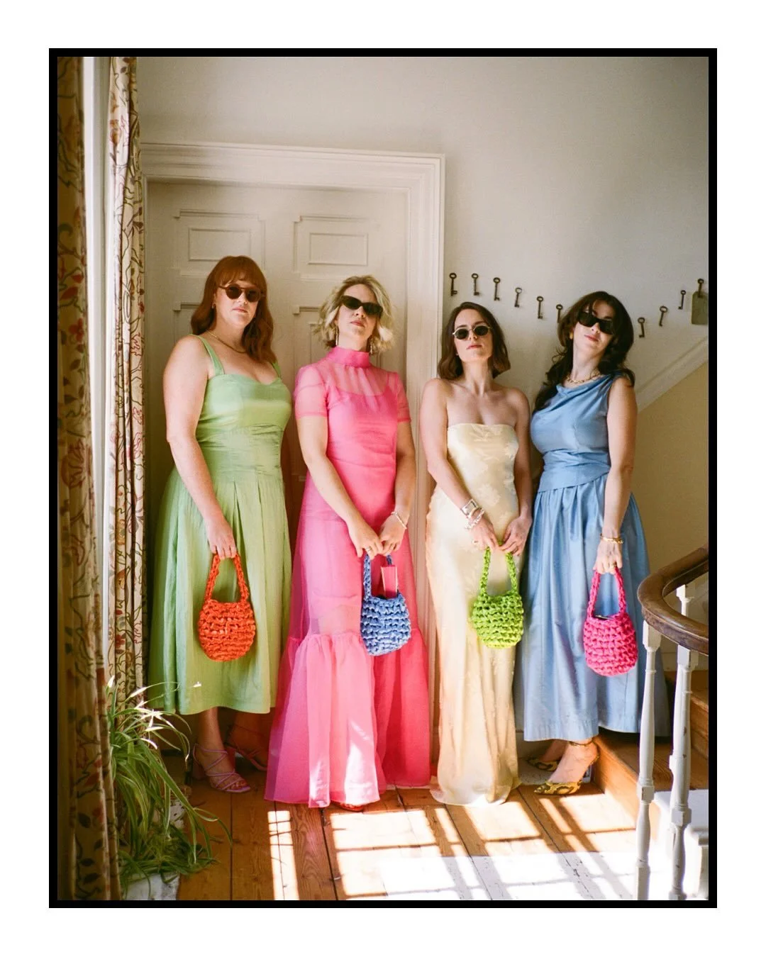 Emma &amp; her bridesmaids captured on 35mm film. A post dedicated to excellent outfit choices. 
.
.
.
#filmphotography #weddingonfilm #scottishwedding #edinburghweddingphotographer #glasgowweddingphotographer #onfilm #modernbride #weddingphotoinspo