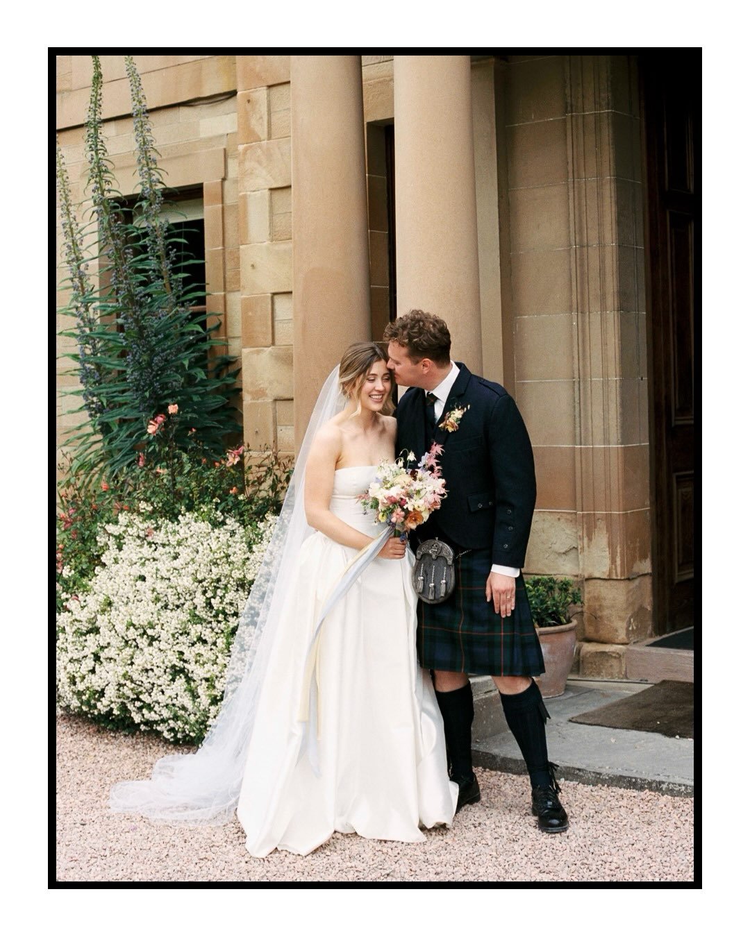 A few film scans from a dreamy day @cambocountryhouse with E &amp; T and all their wonderful family and friends. 
.
.
.
#weddingonfilm #onfilm #scottishwedding #edinburghweddingphotographer #modernbride 

Flowers: @ochrebotanicalstudios 
Venue: @camb