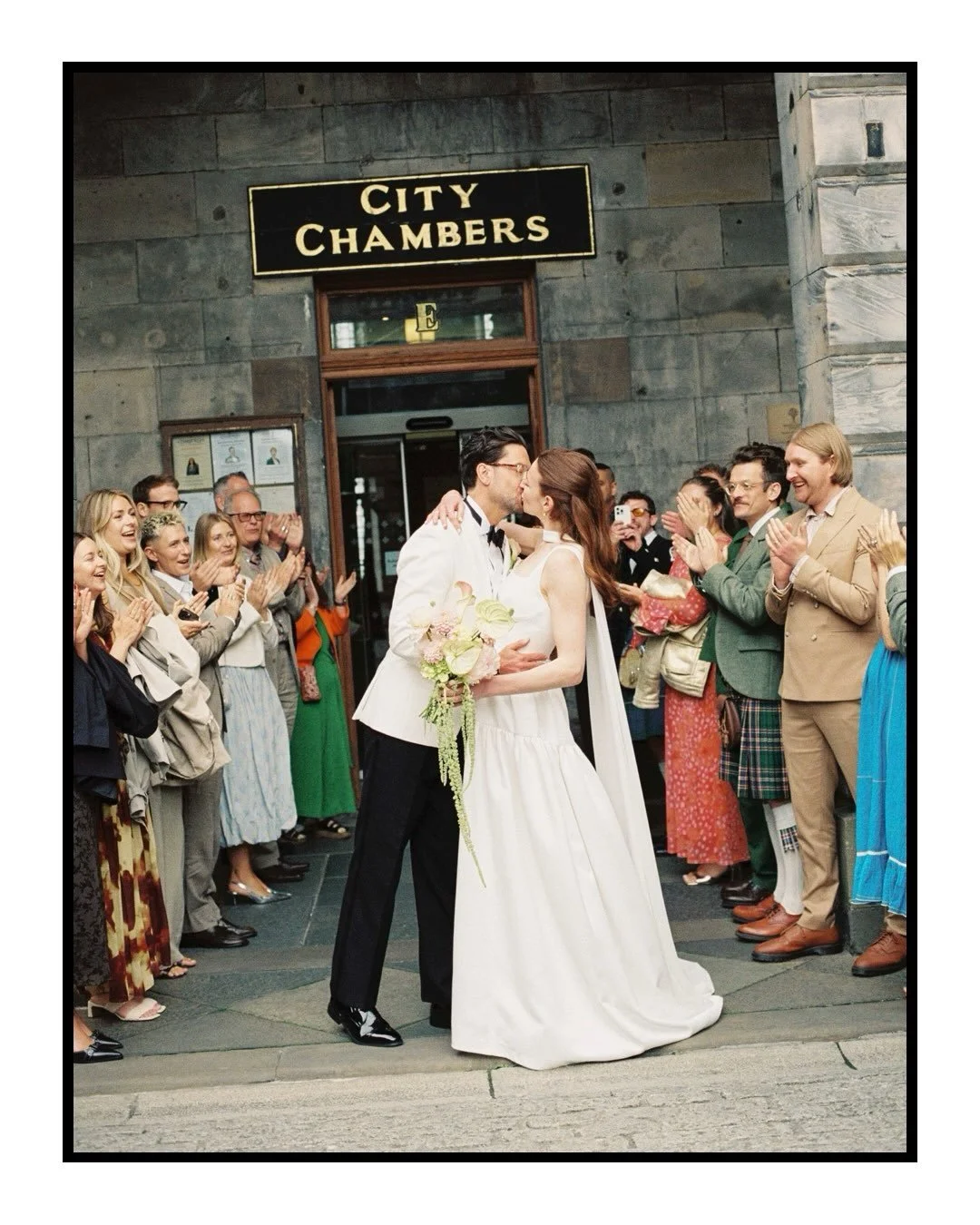 A few of my favourite film frames from J &amp; J&rsquo;s wonderful Edinburgh City wedding last month. A celebration that was made to be captured on film, I&rsquo;m in love with all the colour pops. 
.
.
.
#weddingonfilm #filmphotography #modernbride 