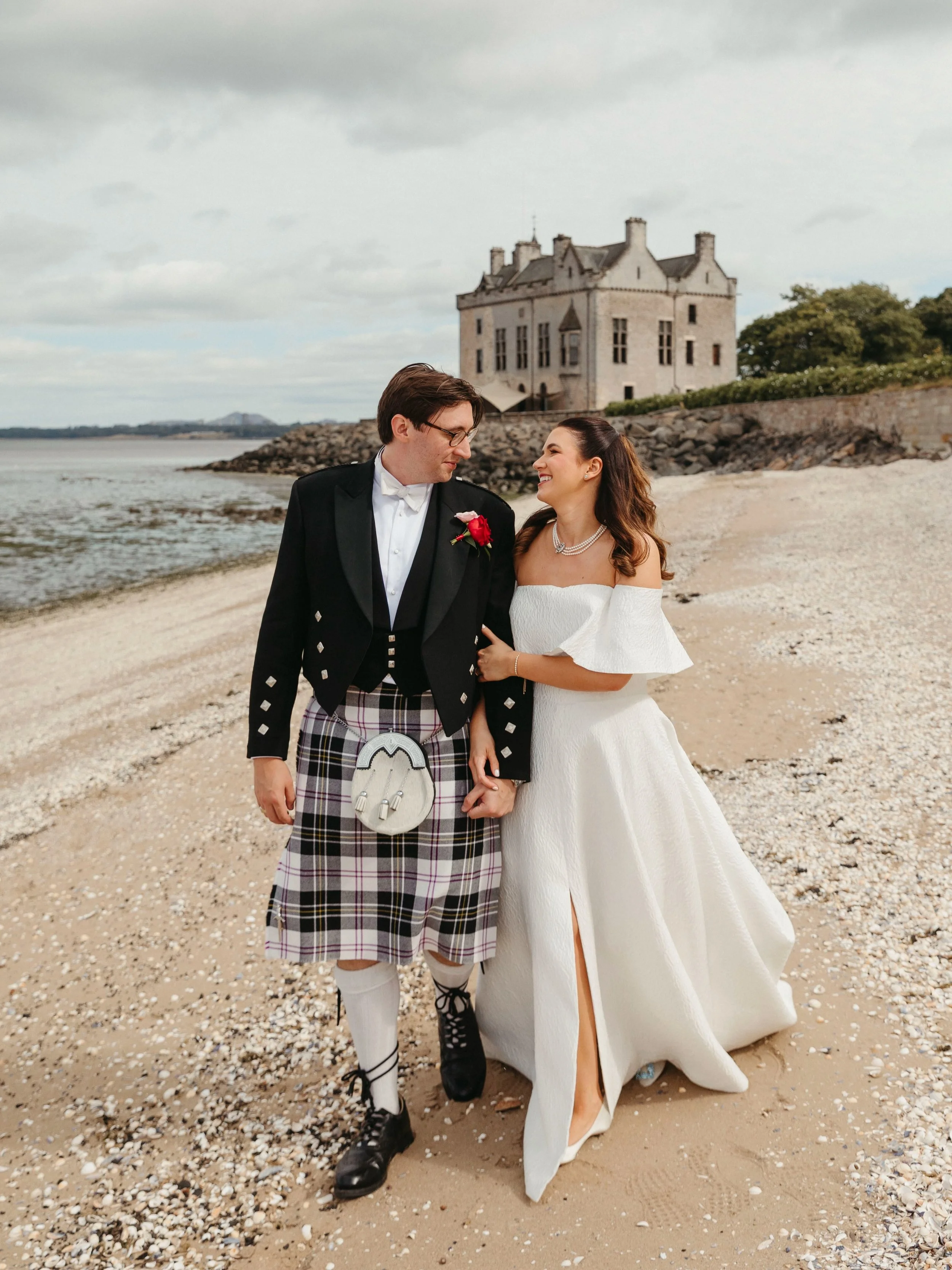 Snapshots of Emma &amp; Aaron&rsquo;s super fun summer celebrations at Barnbougle Castle @roseberyestates. Wonderful working alongside @lbweddingsandevents and @weareoneweddingfilms on this one. Lots more to come soon!
.
.
.
#edinburghweddingphotogra