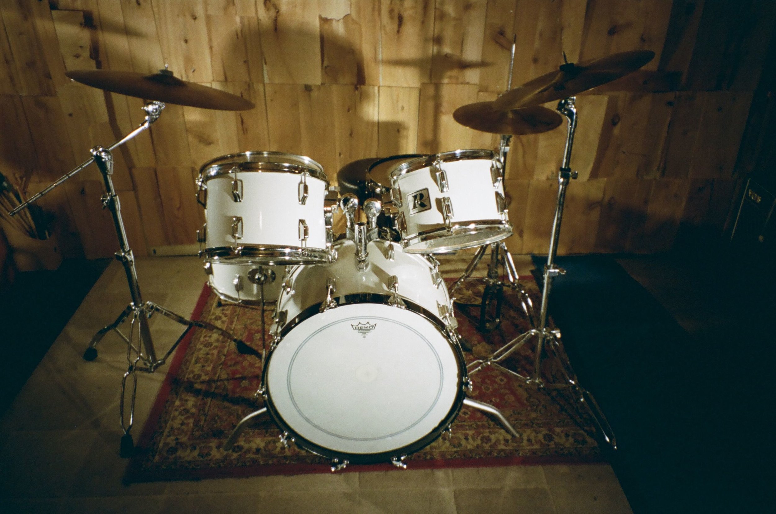 1970's vintage Rogers drumkit at Look to Listen Studios