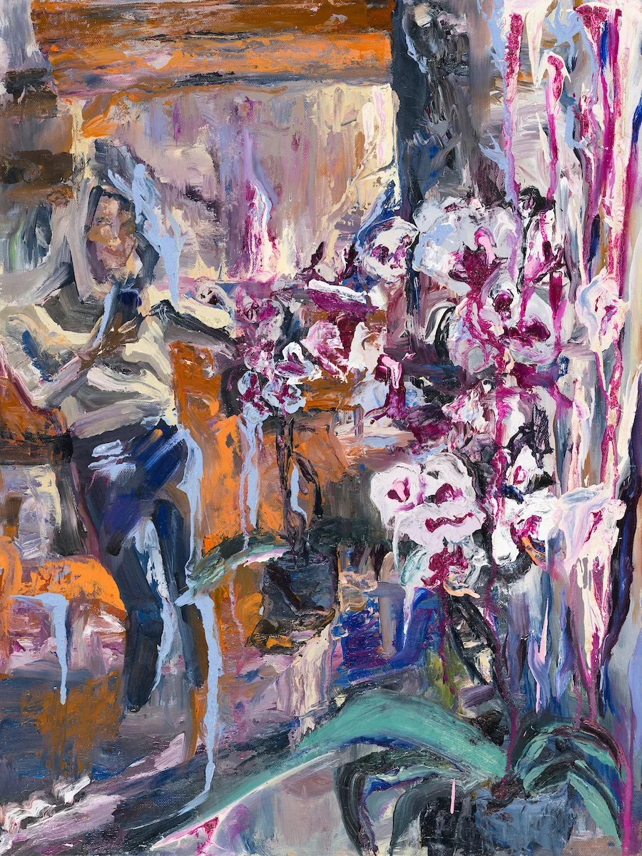 Selfie with Orchids I