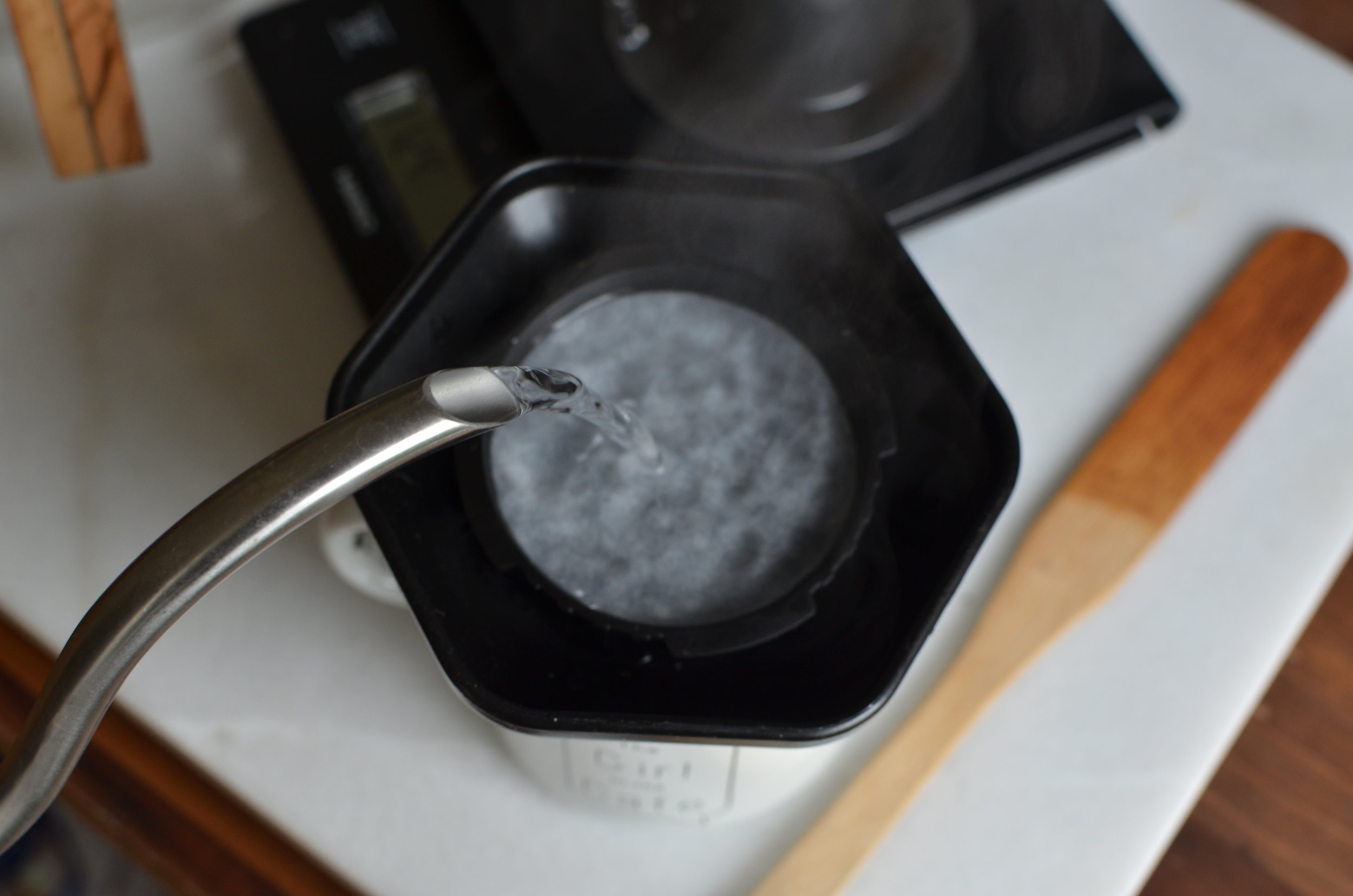 Using the funnel for less mess