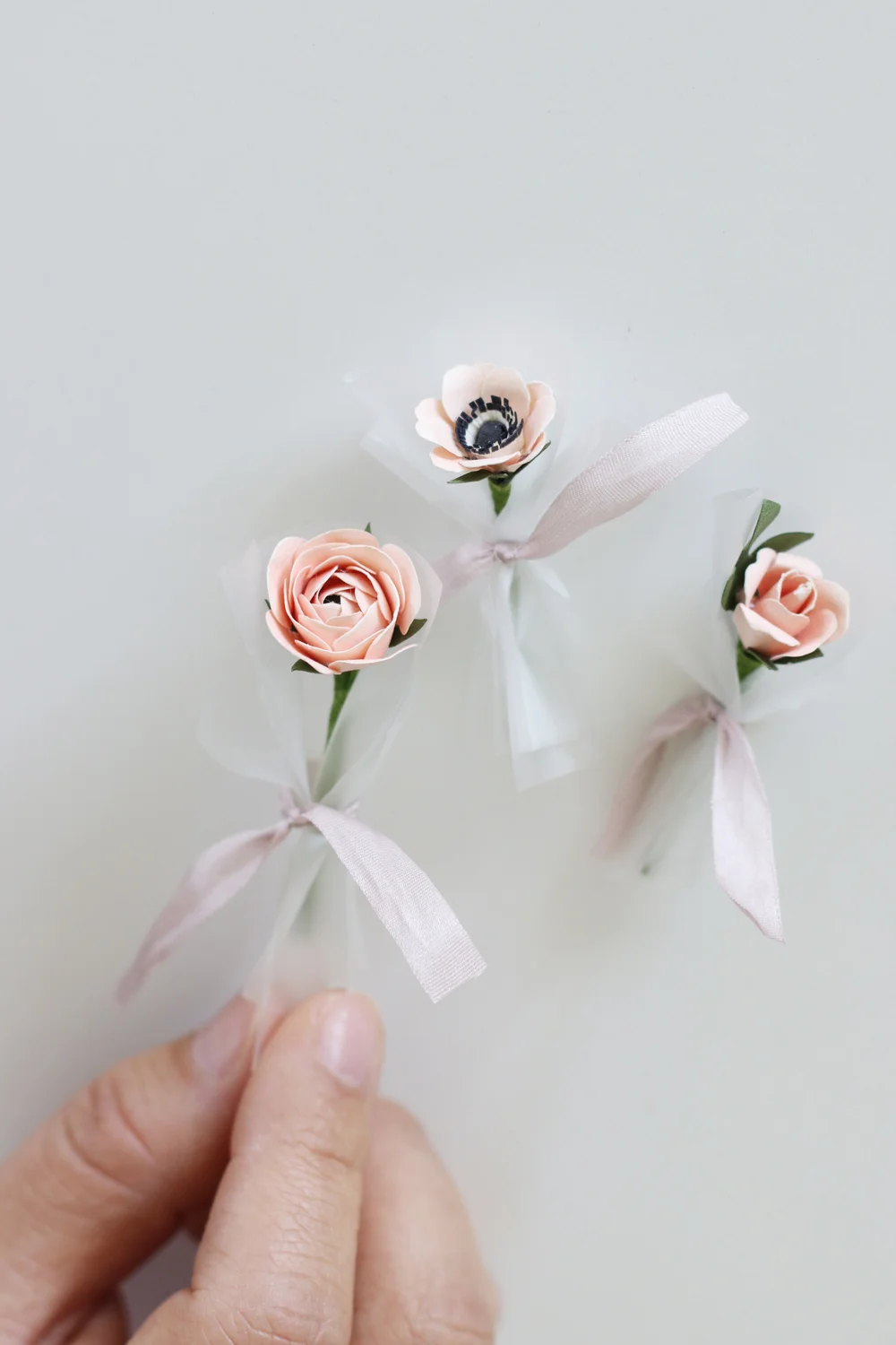 Mini Paper Flower Box Handmade By Sara Kim