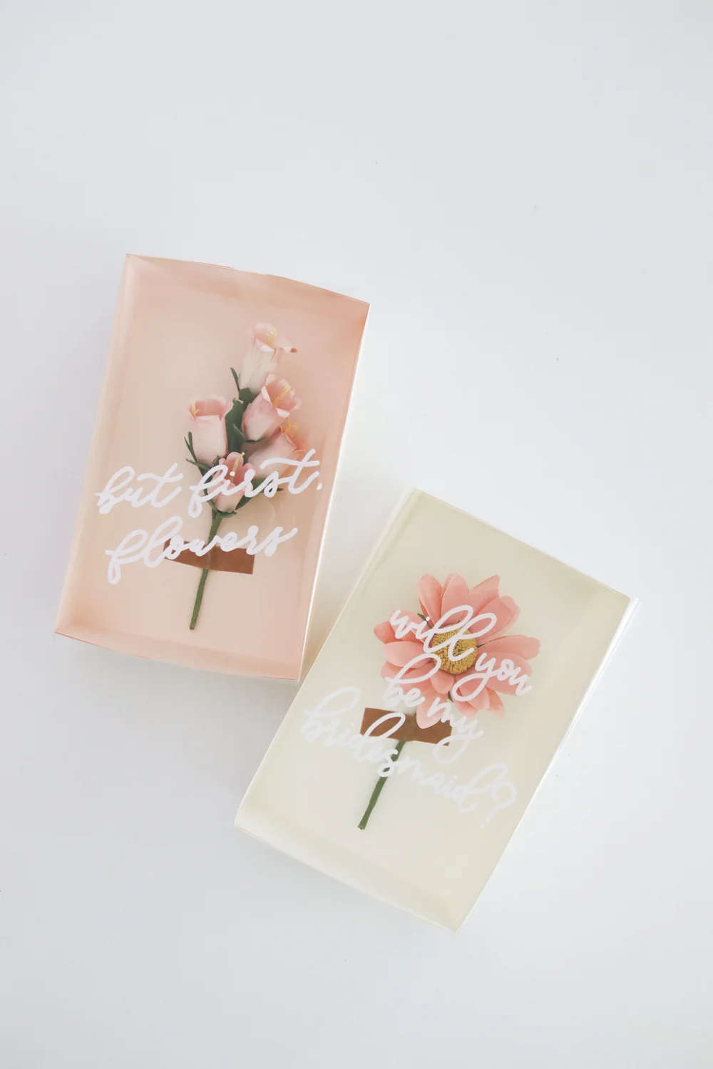 Paper Flower Box Handmade By Sara Kim