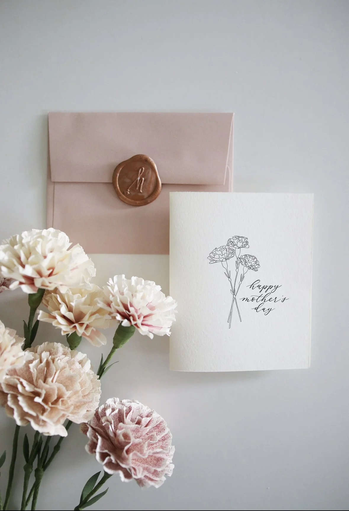 Carnation Mother's Day Card
