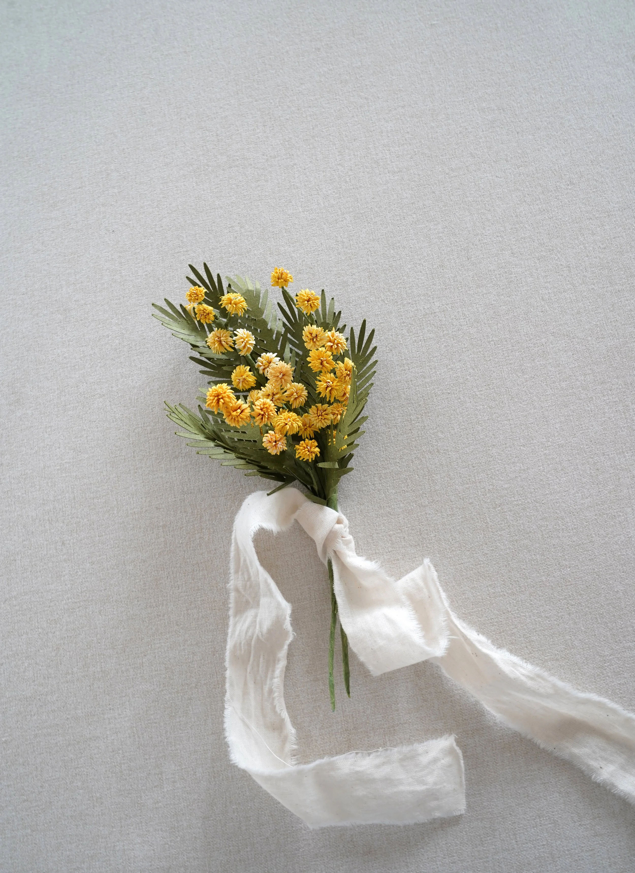 DIY Mimosa Paper Flowers