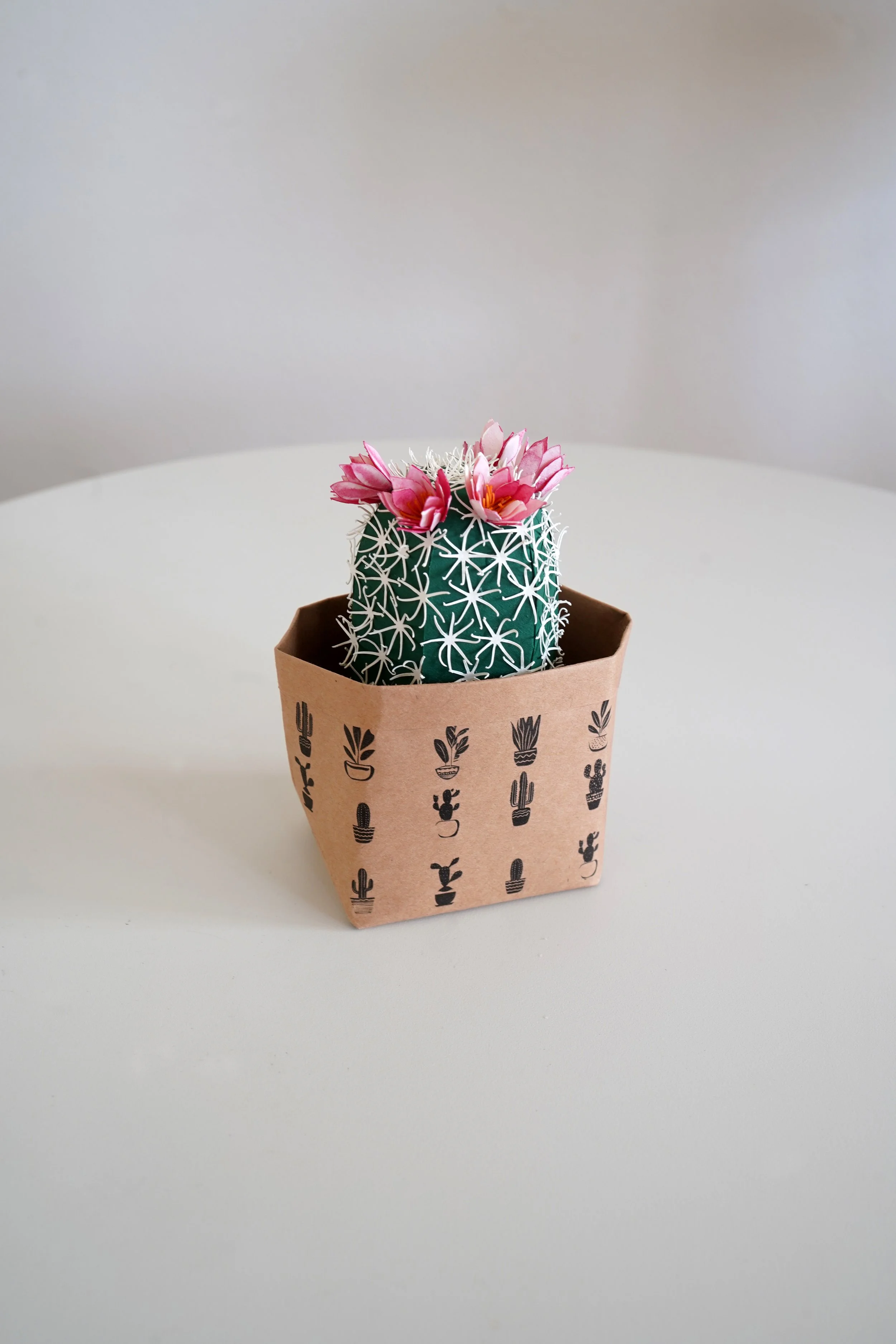 How to Make a Paper Pincushion Cactus with Cardstock