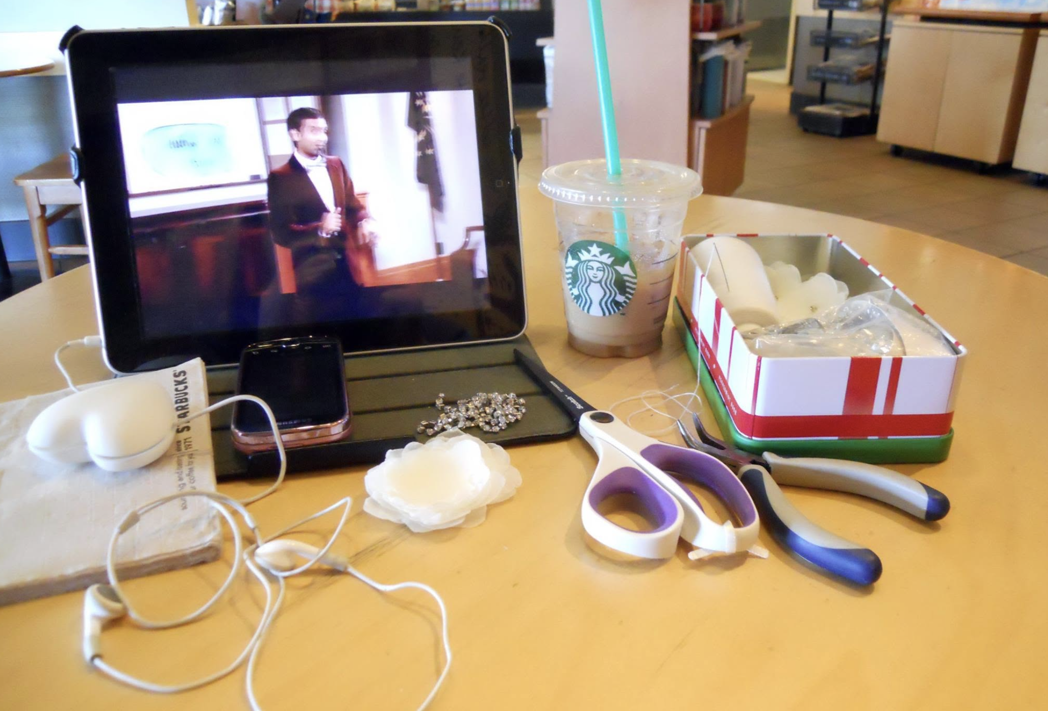 AT STARBUCKS
