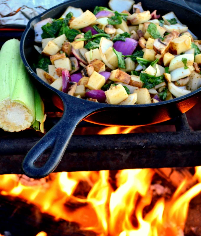 Veggie cast iron BBQ