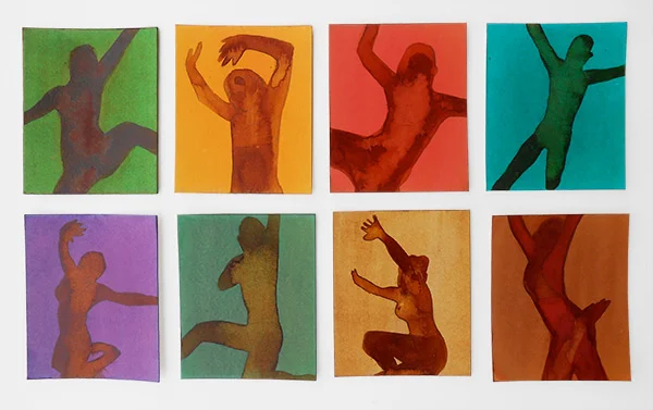 Eight Studies || 2015 , ink on board, 22 x 33 cm