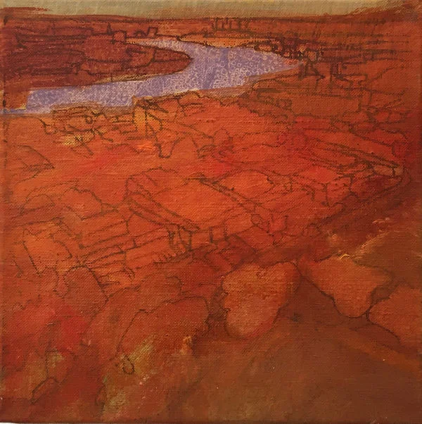 river 2, 20x20cm oil on canvas