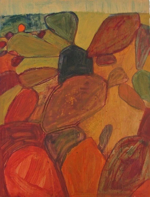 cacti 3, 30x26 cm, oil on canvas
