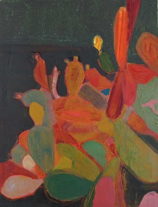 cacti 2, 30x26 cm, oil on canvas