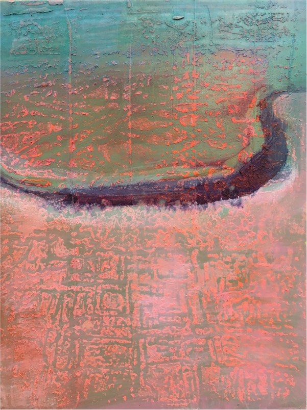 river 12 2017, oil on board, 23 x 18cm