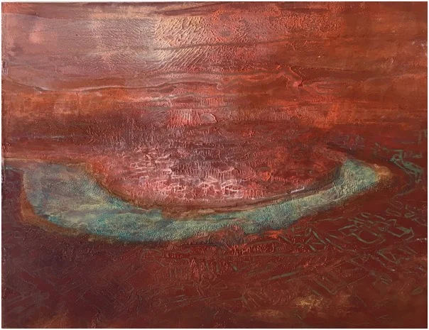 river 23 , oil on panel, 20 x 26cm
