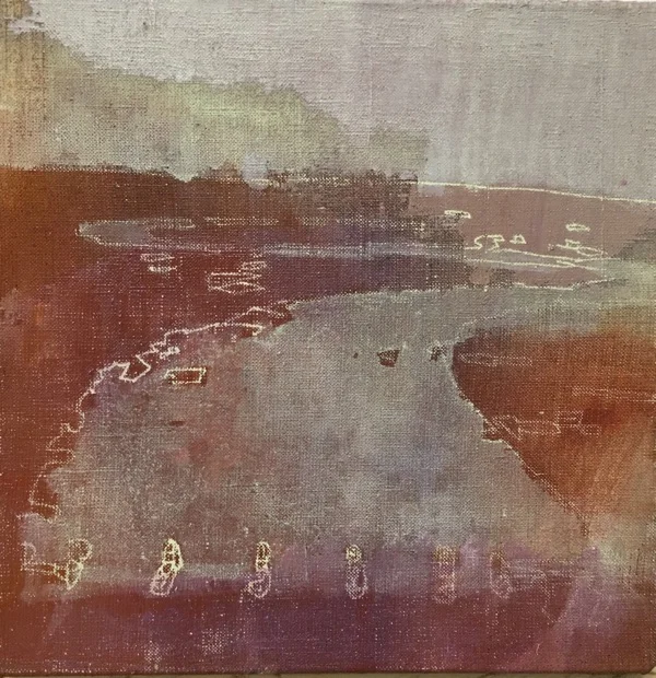 untitled IV 2017 , oil on linen, 20 x 20cm sold