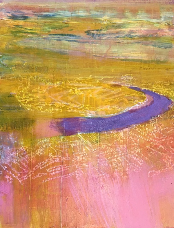 my river runs to thee , oil on panel 30 x 23cm sold