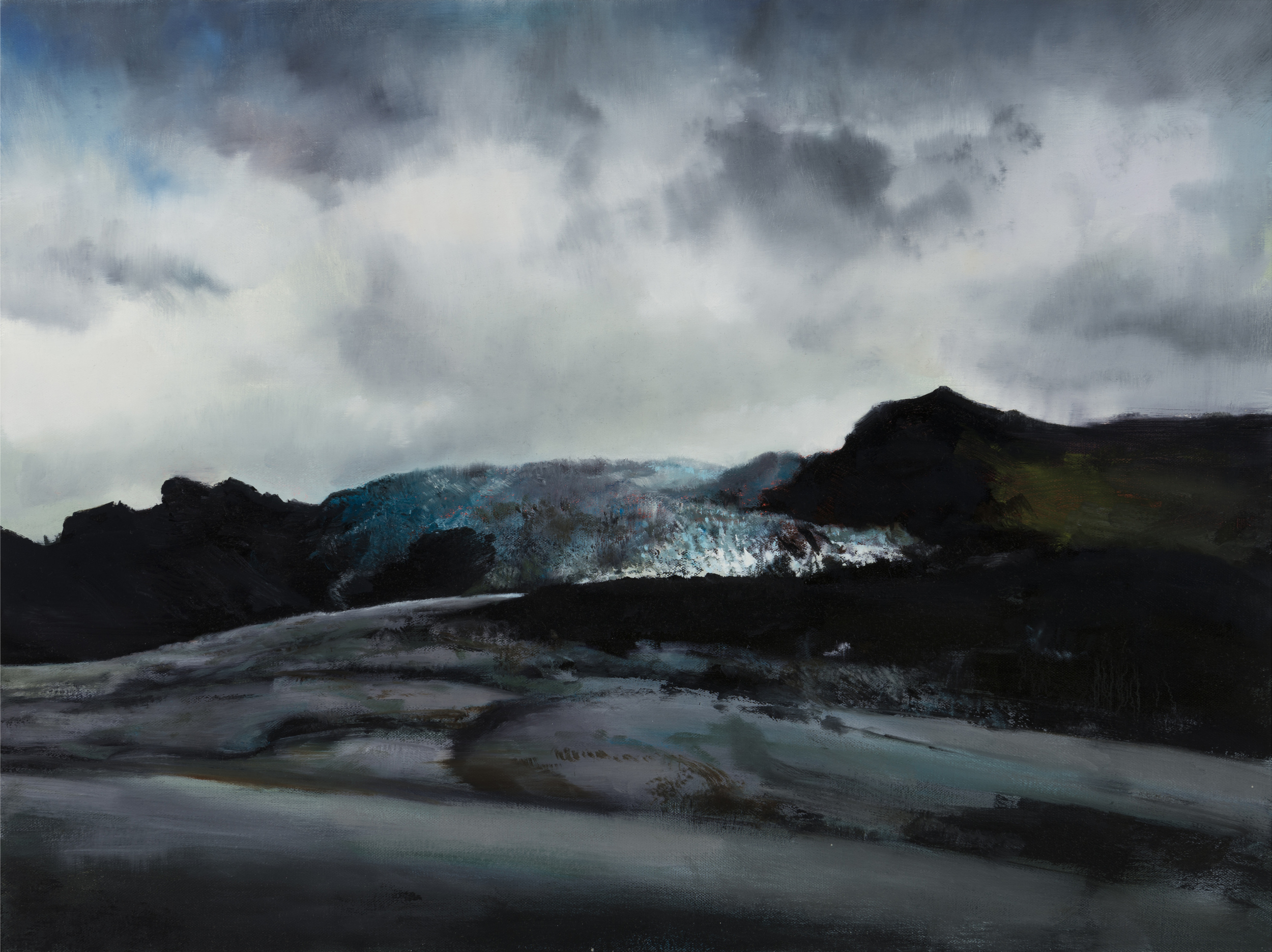   glacier 2   18" x 24"  oil on canvas  2014    