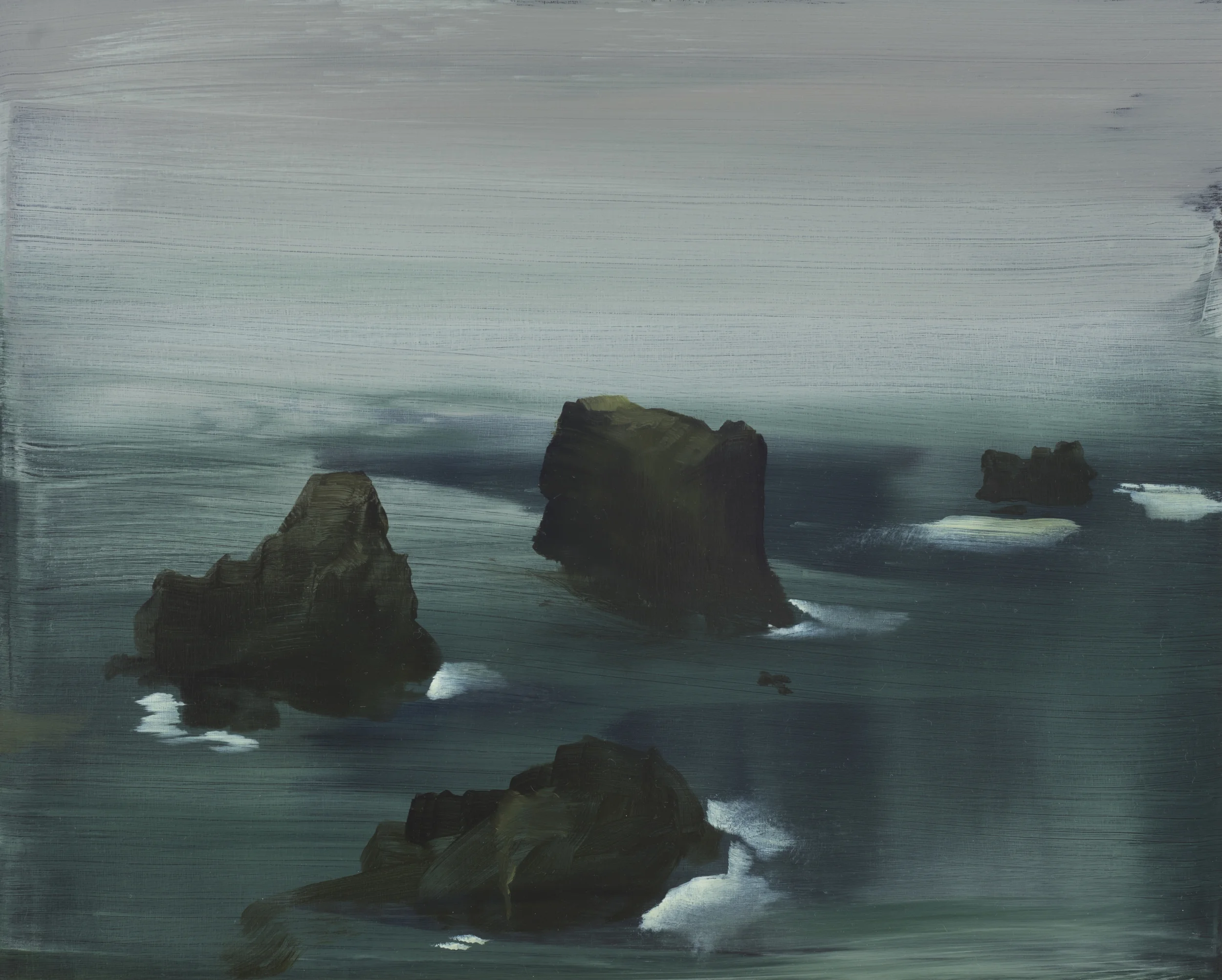sea stacks study 16" x 20" oil on panel 2013