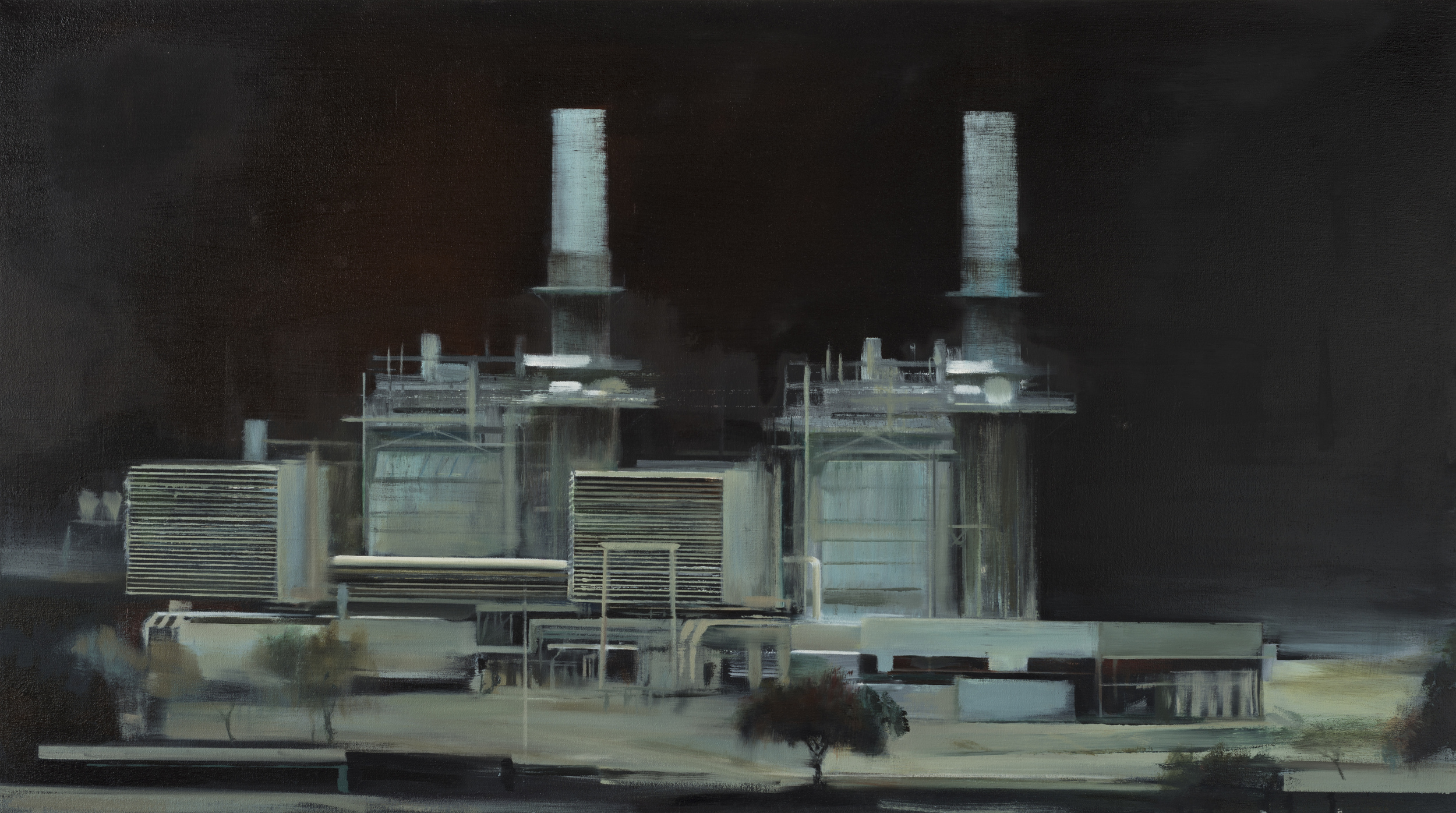   power (dark)&nbsp;&nbsp; •  28" x 50"  oil on canvas  2012    