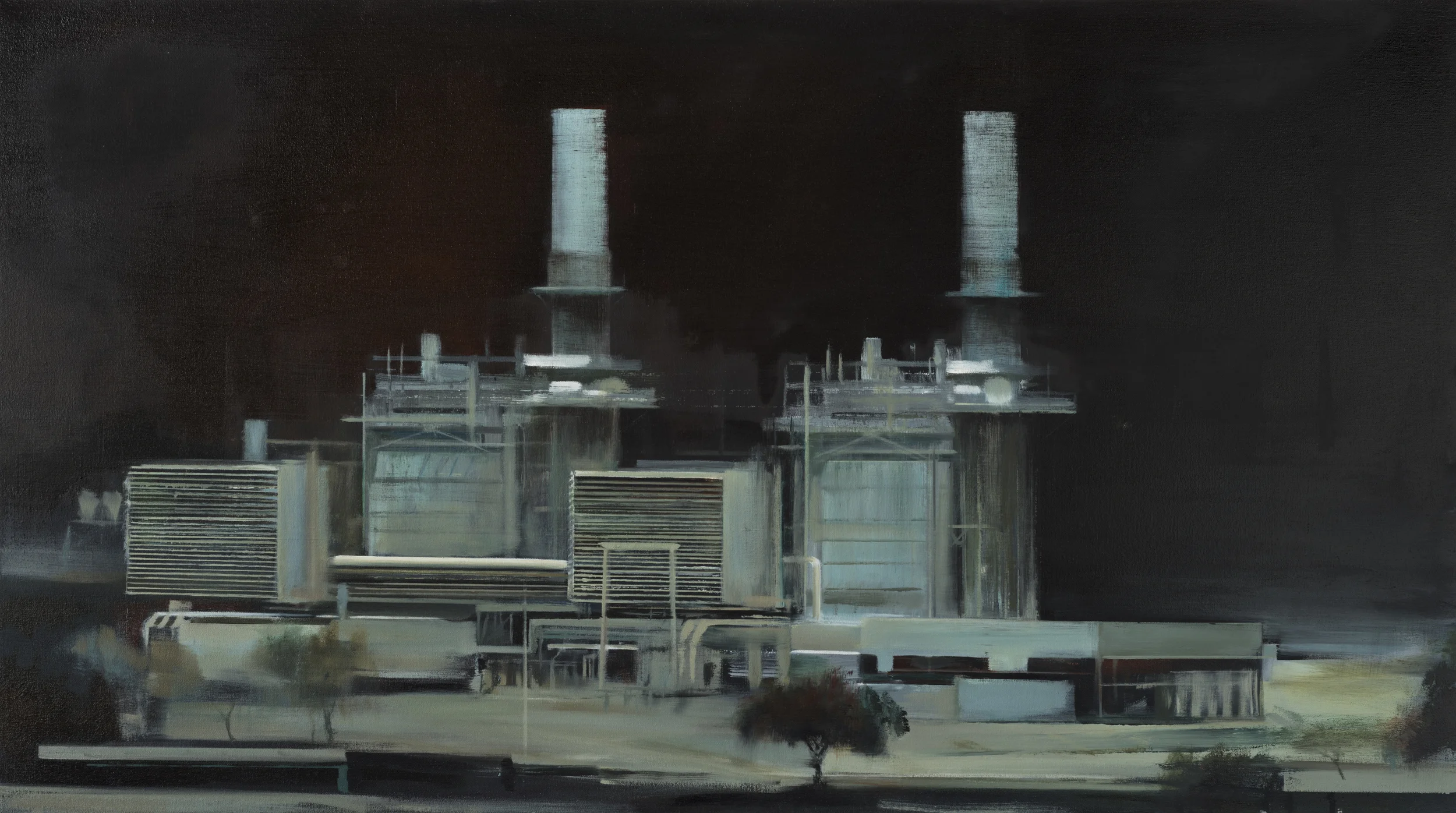 power (dark) • 28" x 50" oil on canvas 2012