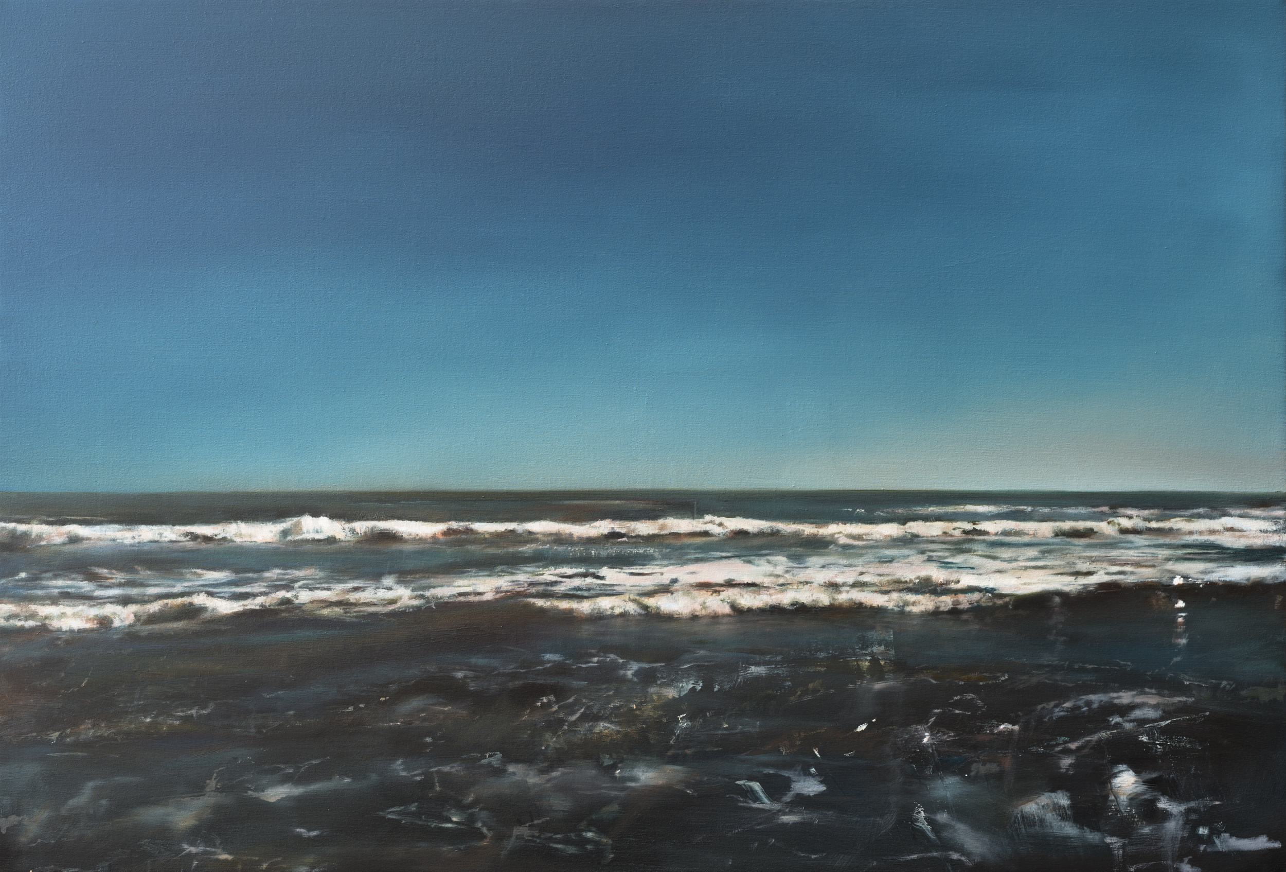   agate beach 2 &nbsp; •  34" x 50"  oil on canvas  2012    