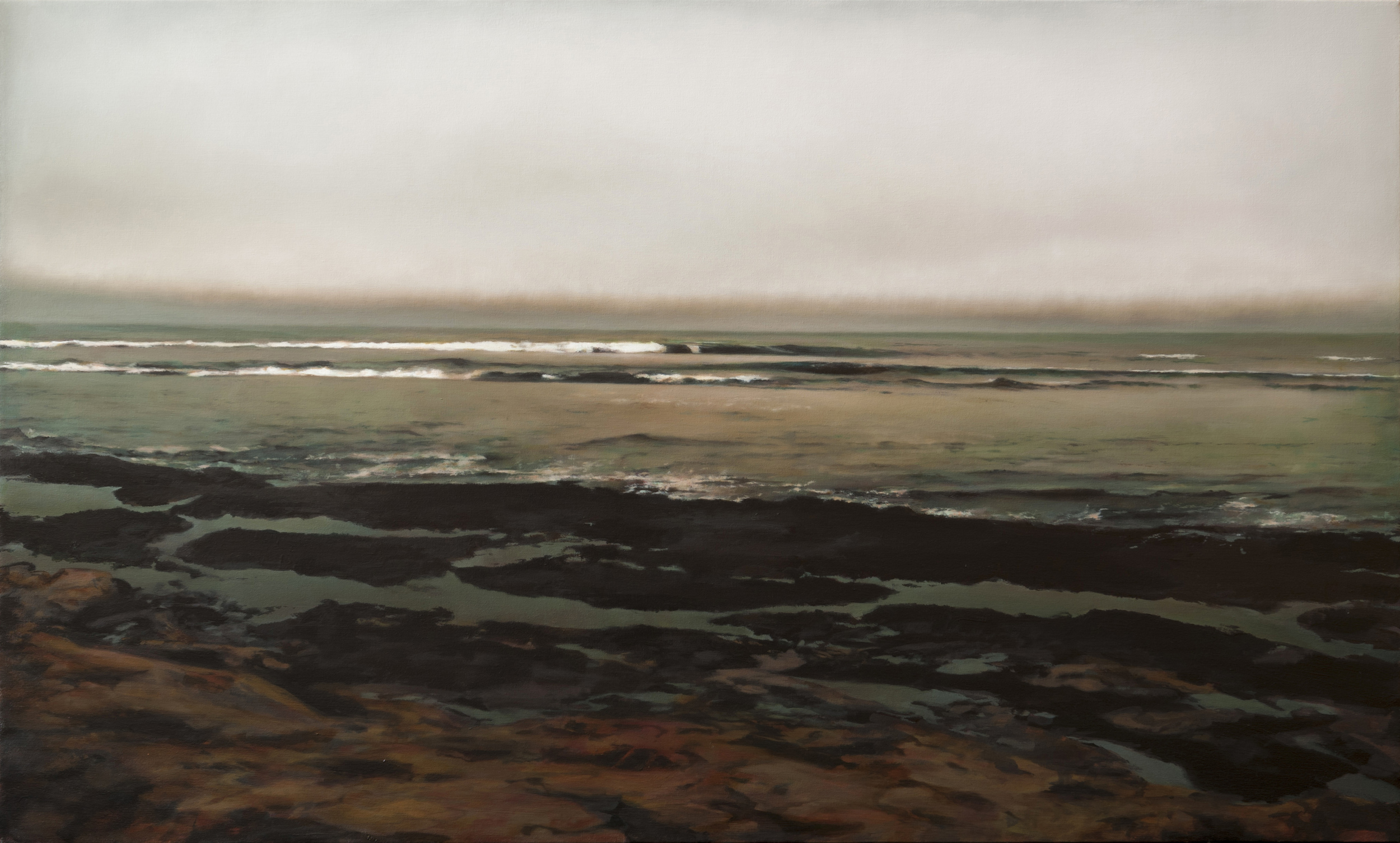   agate beach&nbsp;&nbsp; •  36" x 60"  oil on canvas  2012    