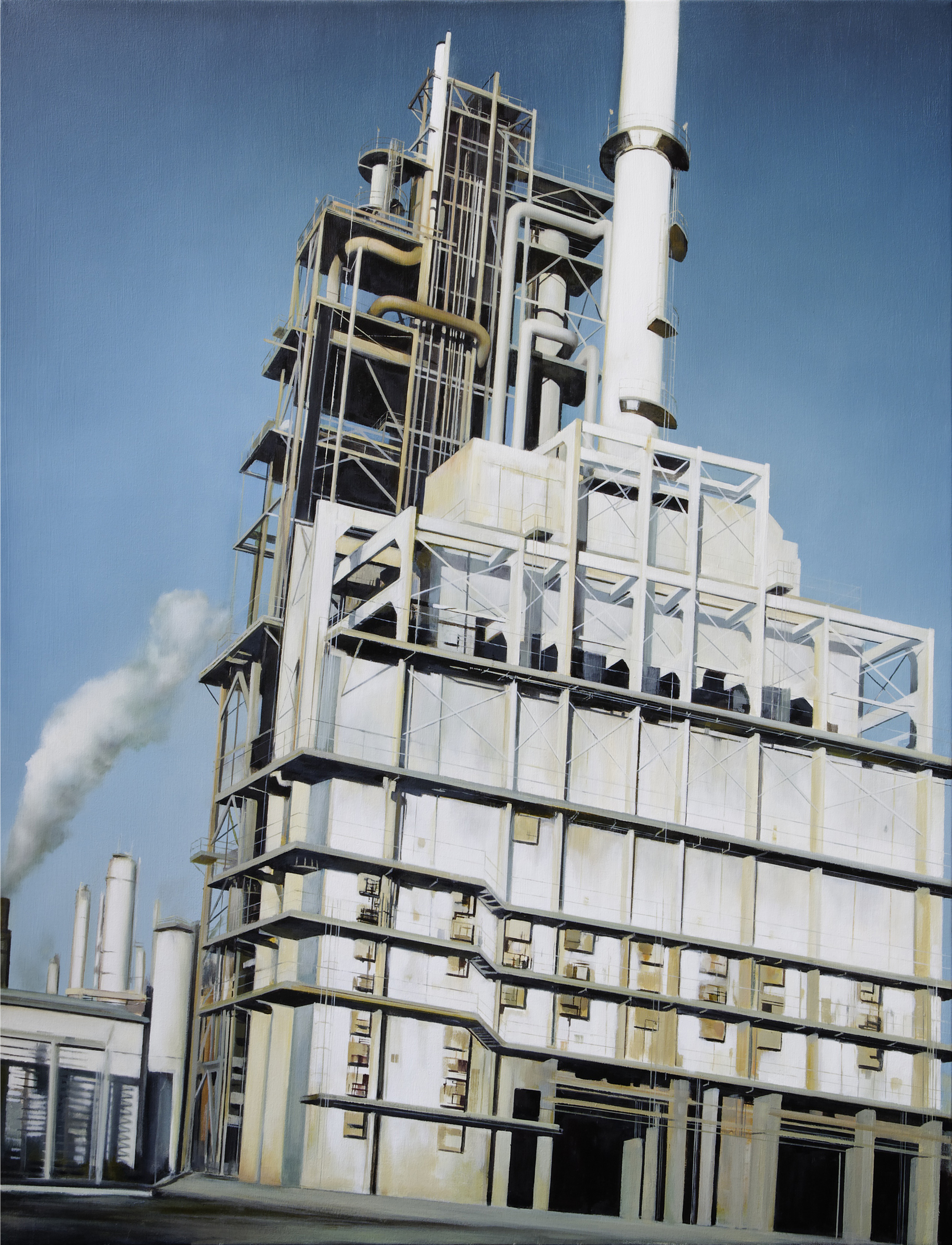   refinery 3&nbsp;&nbsp;  •   52" x 40"  oil on canvas  2011    