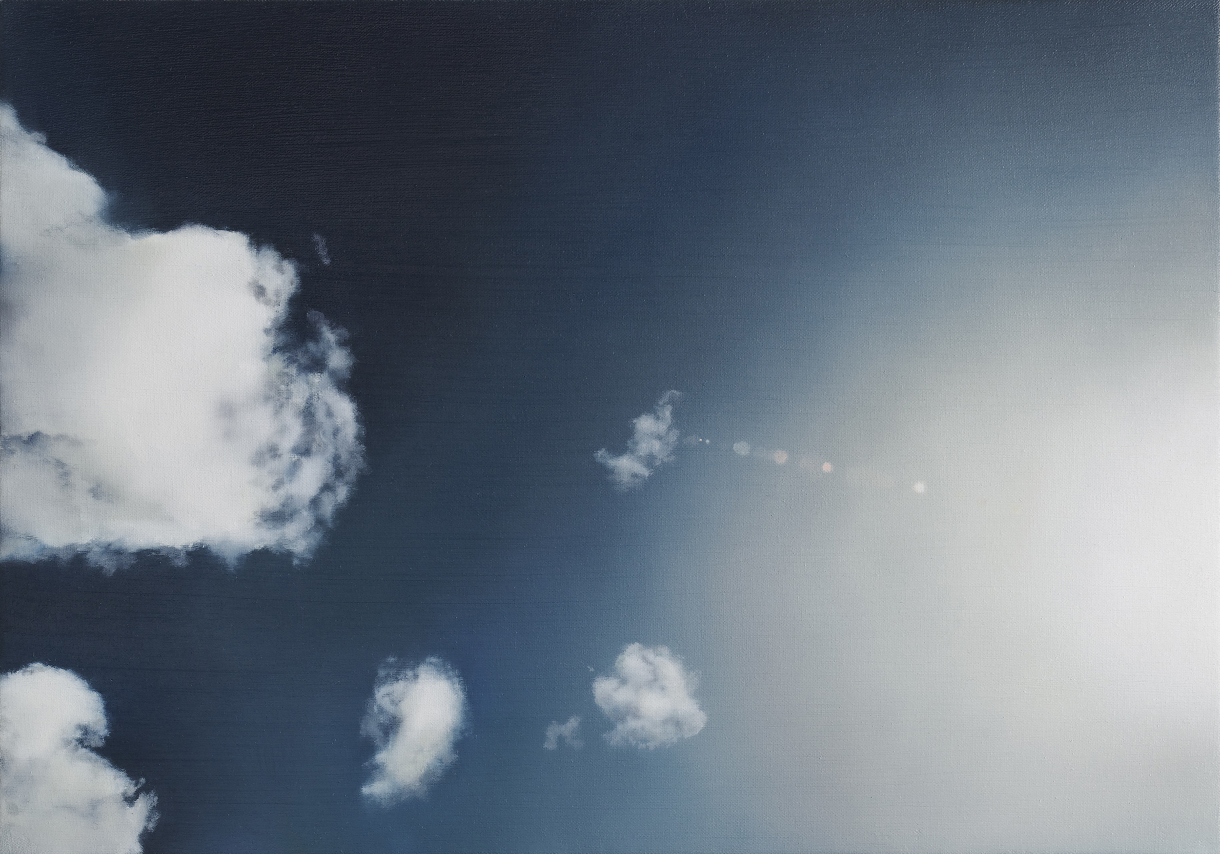   clouds 2&nbsp;&nbsp; •  14" x 20"  oil on canvas  2010    