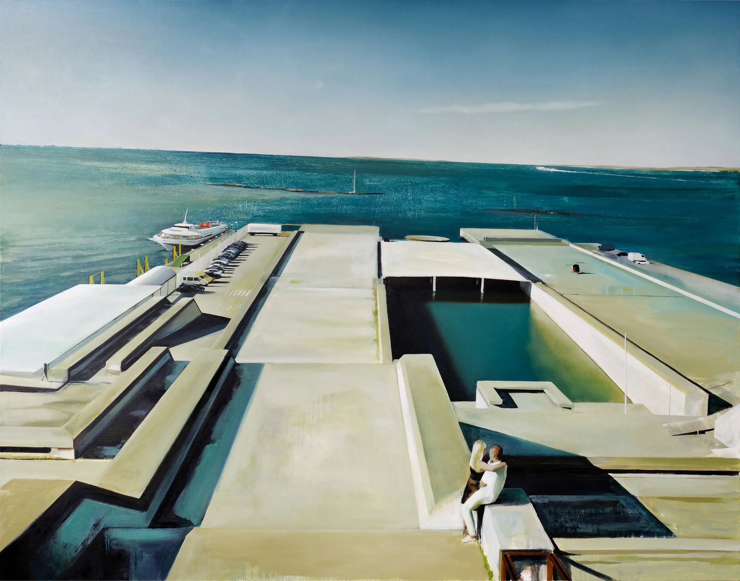 customs 72" x 96" oil on canvas 2009