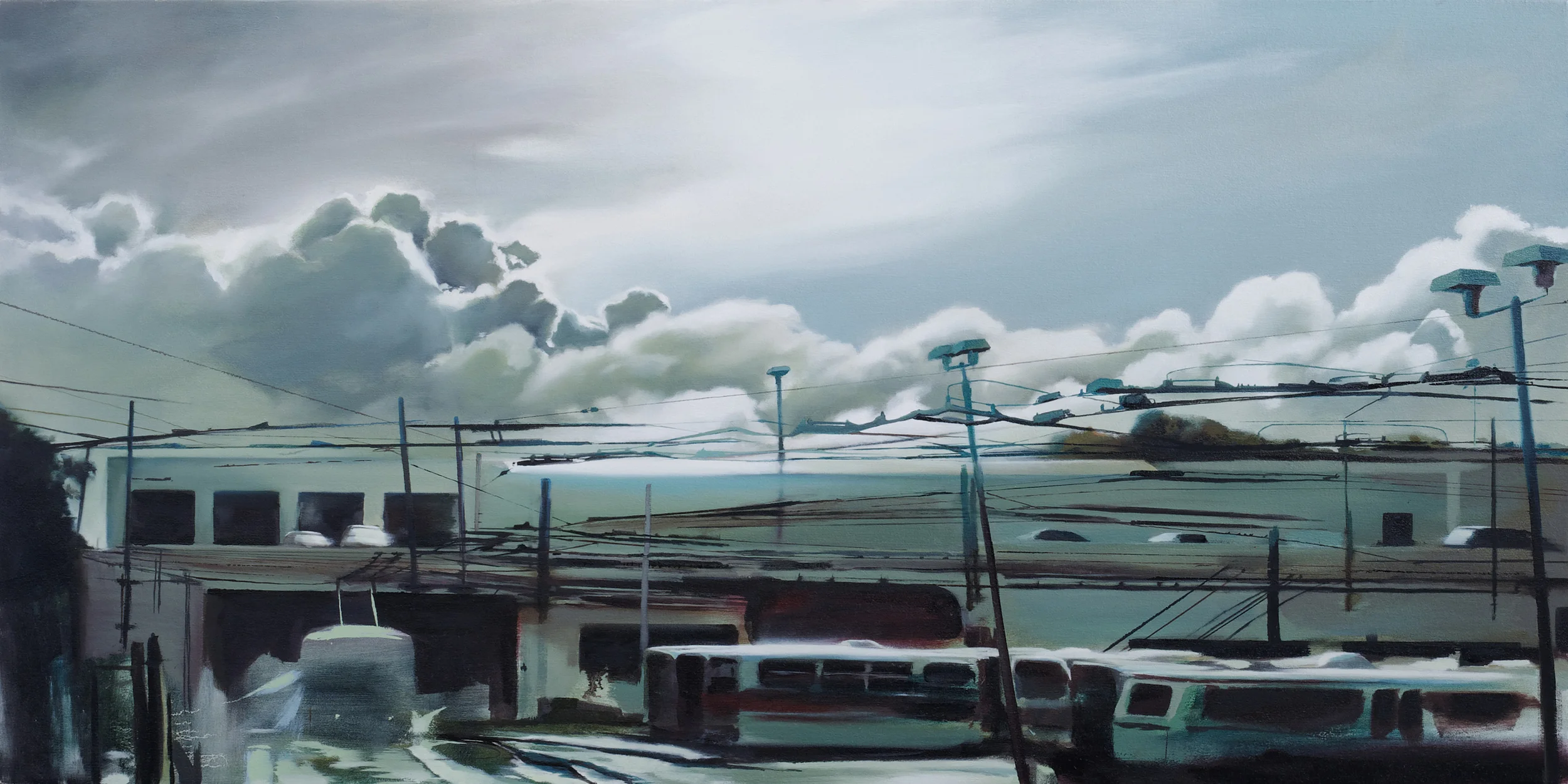 muni depot • 27" x 54" oil on canvas 2009