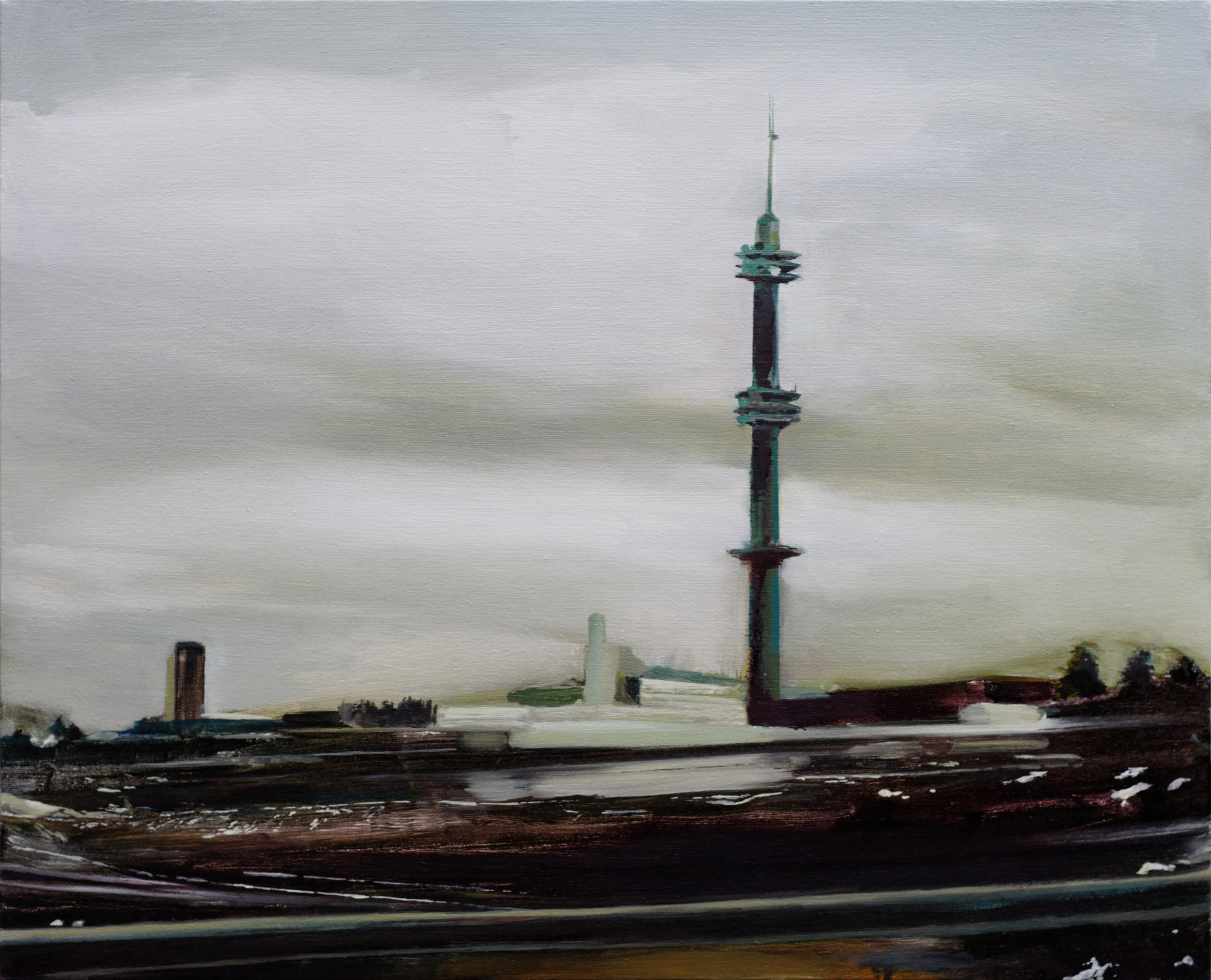   helsinki tower   26" x 21"  oil on canvas  2008    