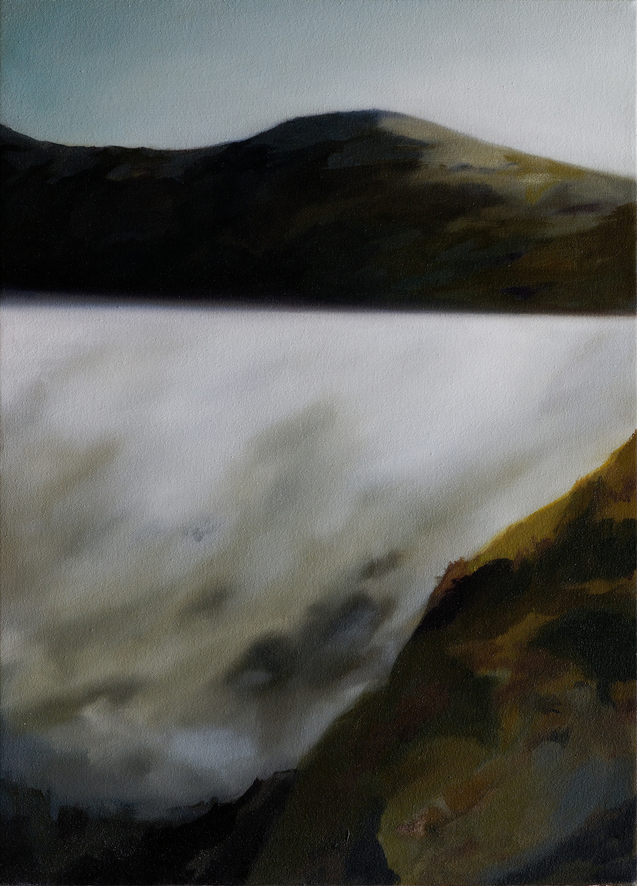   mount tam fog   25" x 18"  oil on canvas  2008 