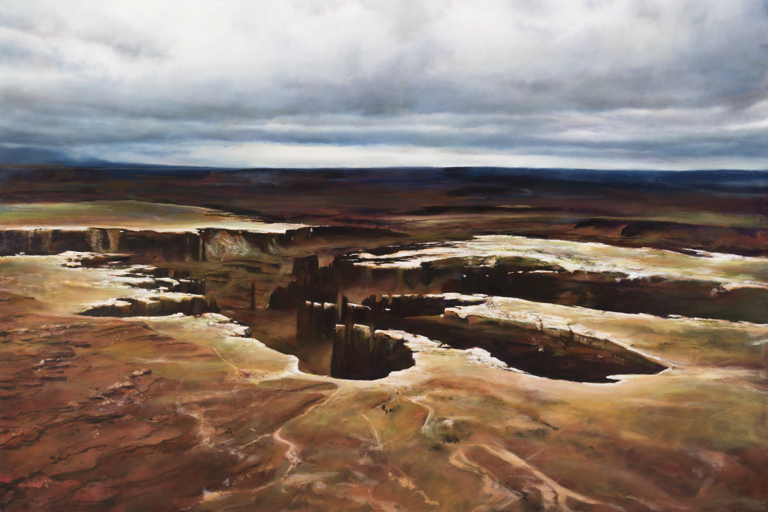   canyonlands &nbsp; •  40" x 60"  oil on canvas  2016    