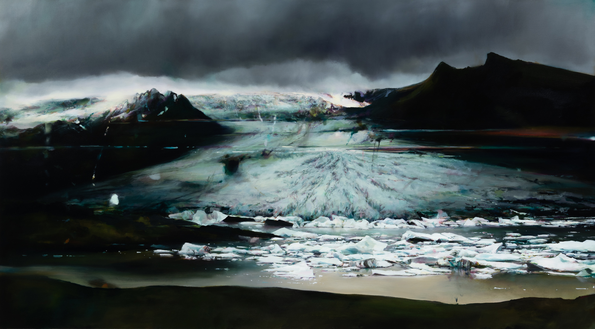   glacier 2 •   40" x 72"  oil on canvas  2018   