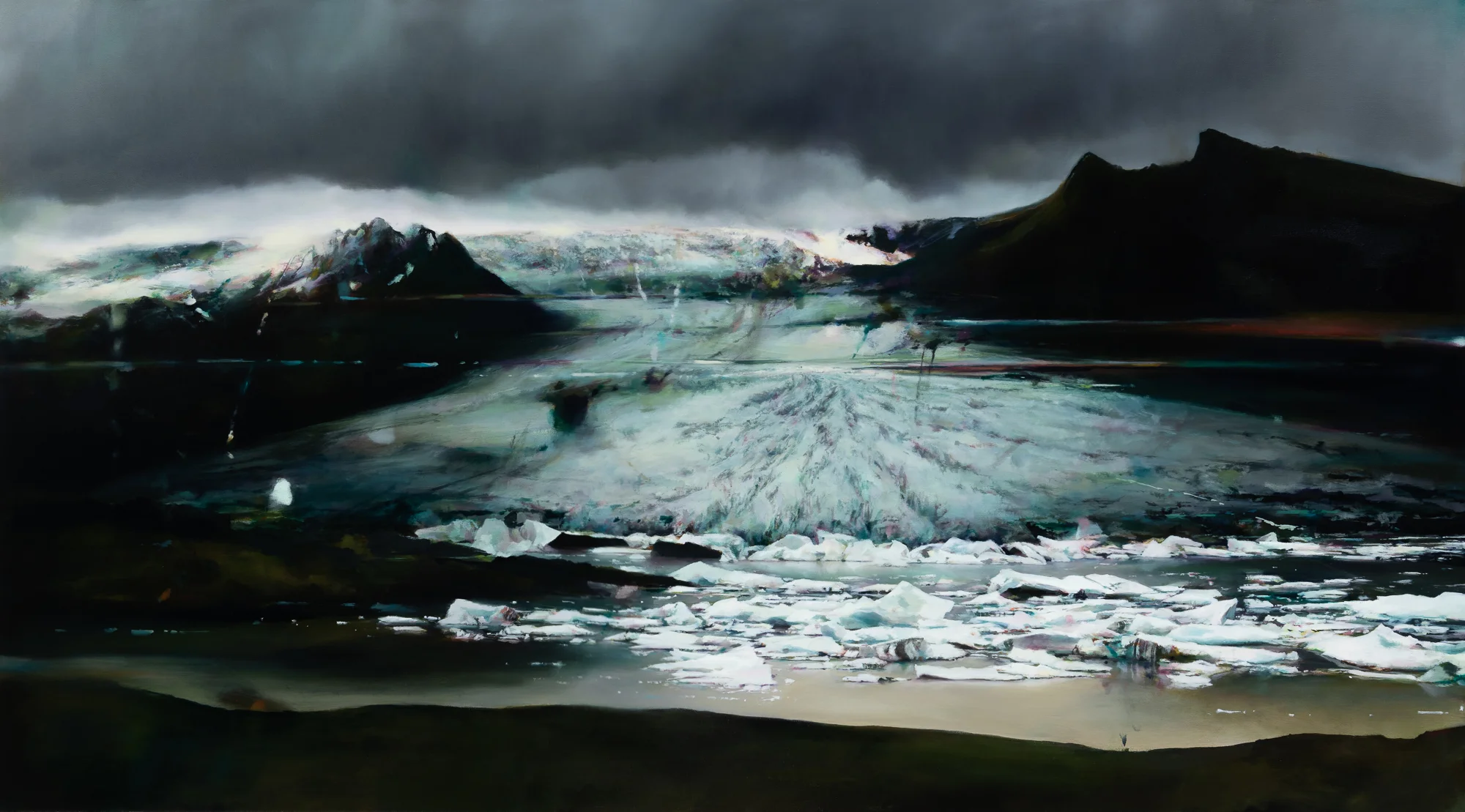 glacier 2 40" x 72" oil on canvas 2018