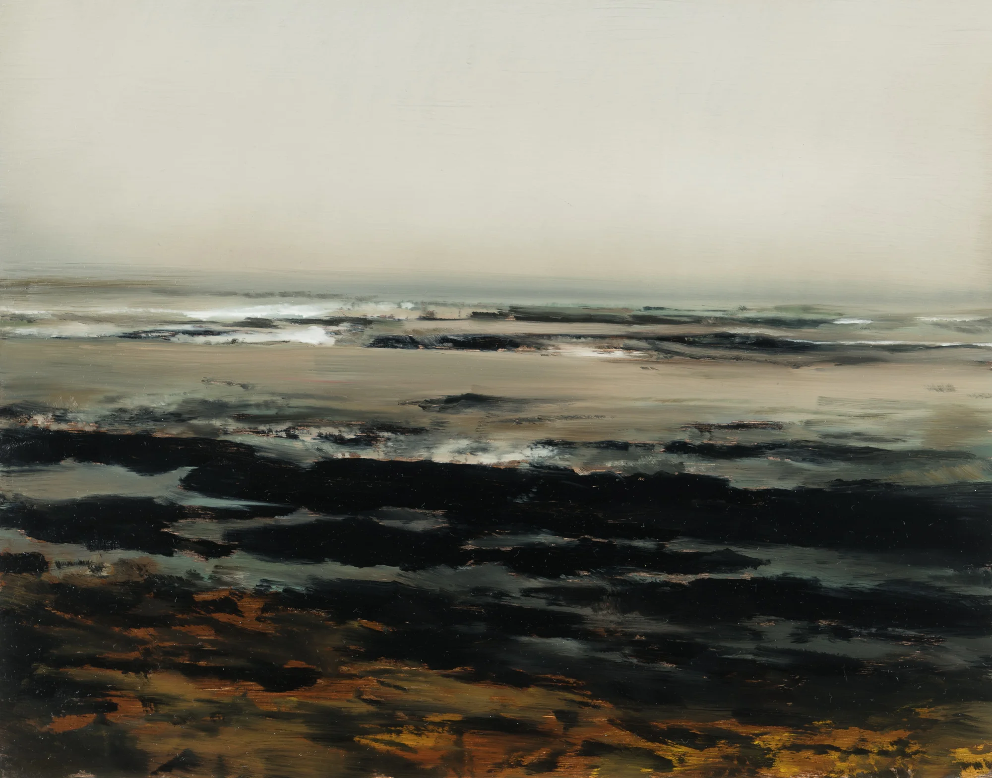 agate beach study 11" x 14" oil on panel 2018
