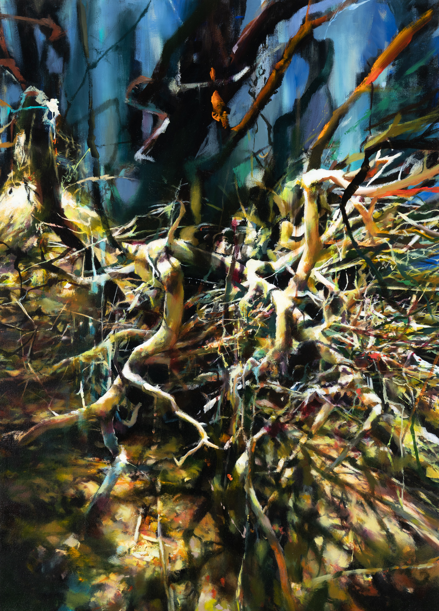   roots  •  50" x 36"  oil on canvas  2018     