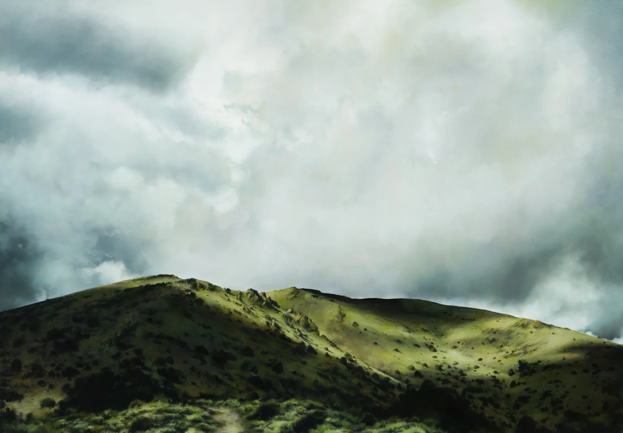 white mountains 2 50" x 72" oil on canvas 2019